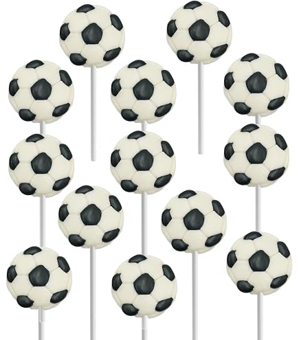 Amazon.com : 12-Count Soccer, Lollipop Sucker Candy Individually